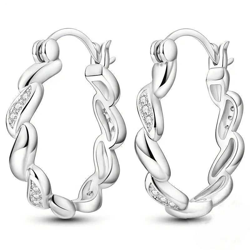 Affordable Luxury Style Fashion Zircon Shiny Geometric Earrings