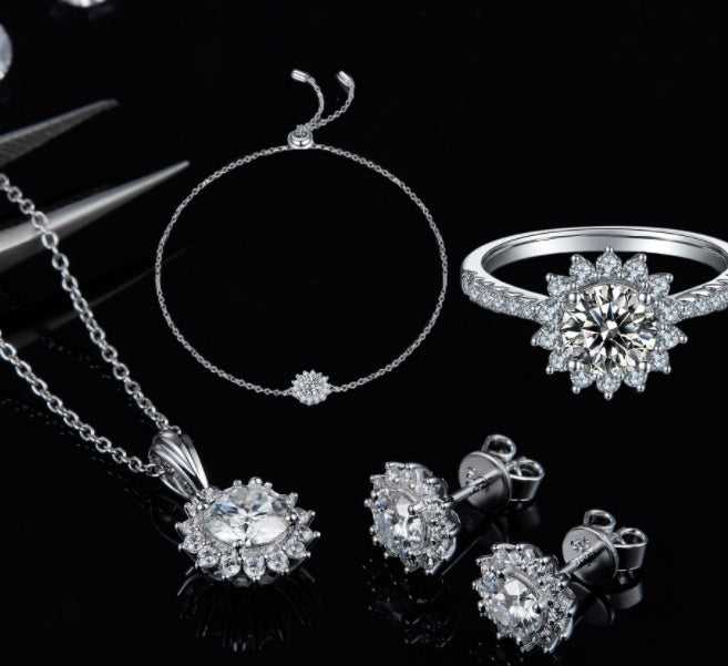 Silver jewelry set