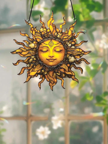 Boho sun suncatcher