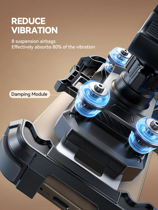 Joyroom Motorcycle Phone Mount Anti Vibration Phone Holder for Motorcycle Handlebar Bike Phone Mount for iPhone for 4.7-7” Phone