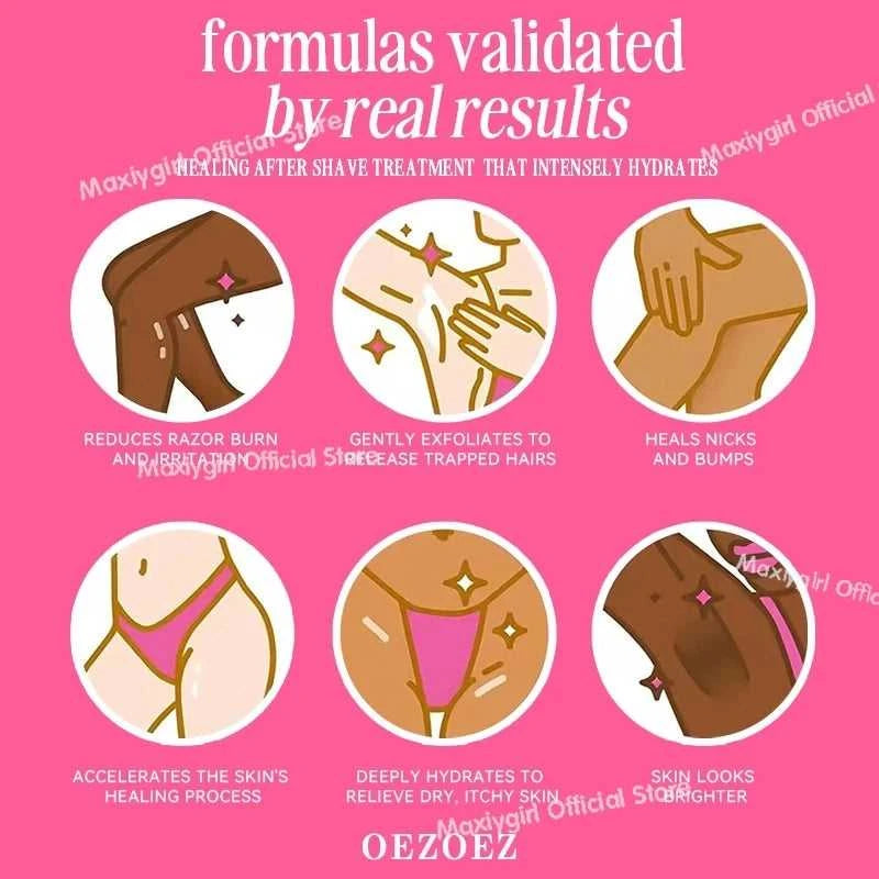 Tighten Glow Butt Serum Strawberry Vanilla After Shave Oil Deep Nourishment Repair Damaged Skin Brightening Skin Tone Lifting