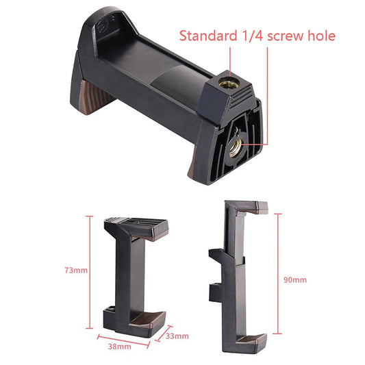 Mobile Phone Clip Phone Accessories Adapter Universal For Tripod Phone Clamp Bracket Holder Stand Support Retractable Mount