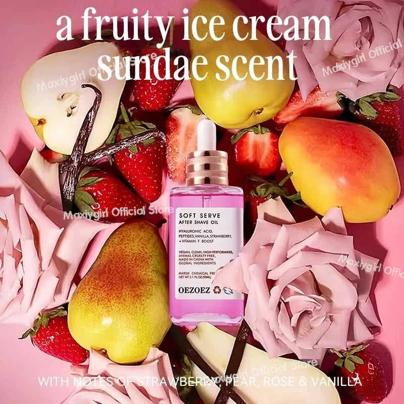 Tighten Glow Butt Serum Strawberry Vanilla After Shave Oil Deep Nourishment Repair Damaged Skin Brightening Skin Tone Lifting