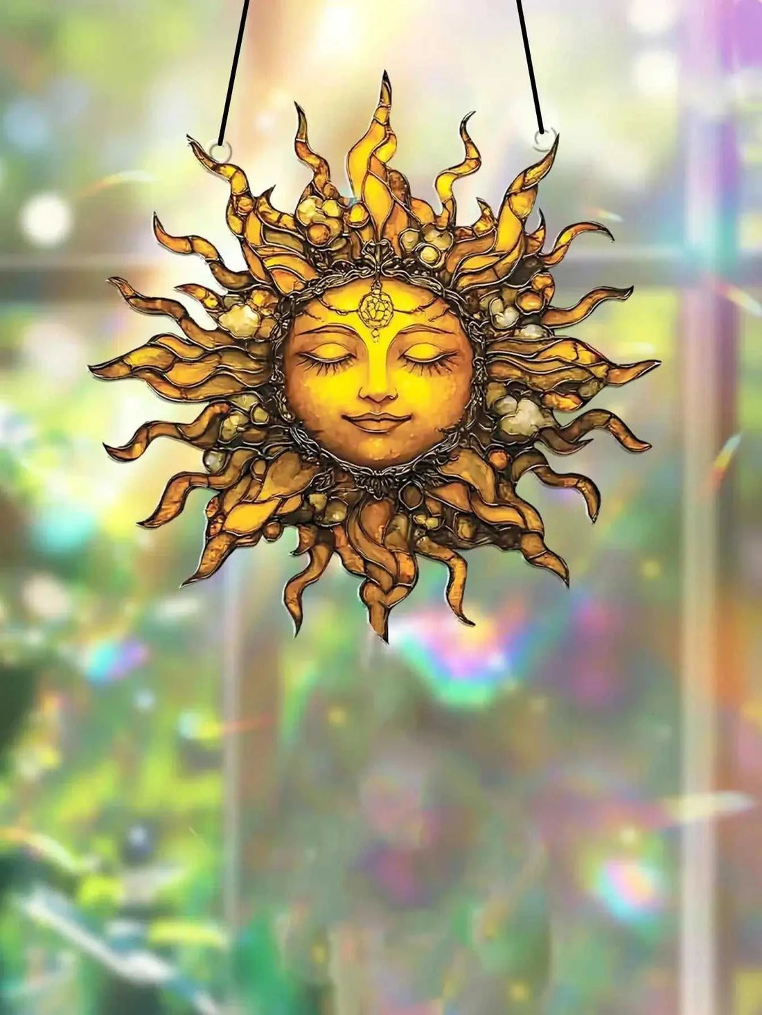 Boho sun suncatcher