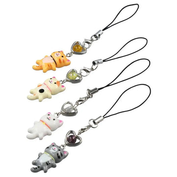 Phone Accessories Cat Pendant Cat Phone Strap Cellphone Chain Anti Lost Y2K Phone Charm Cute Keychain Phone Lanyard Jewelry Gift
