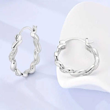 Zircon geometric earrings