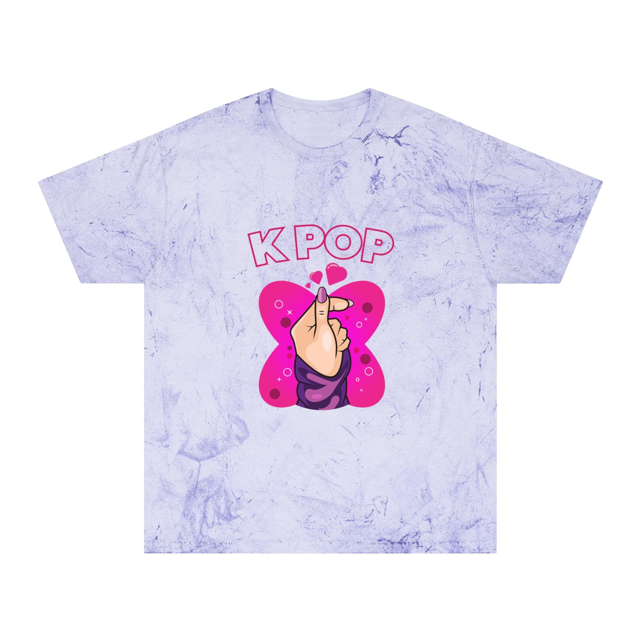 I Love K-Pop Unisex Color Blast T-Shirt, Trendy & Vibrant, Perfect for K-Pop Fans, Comfortable and Stylish Gift for Music Lovers