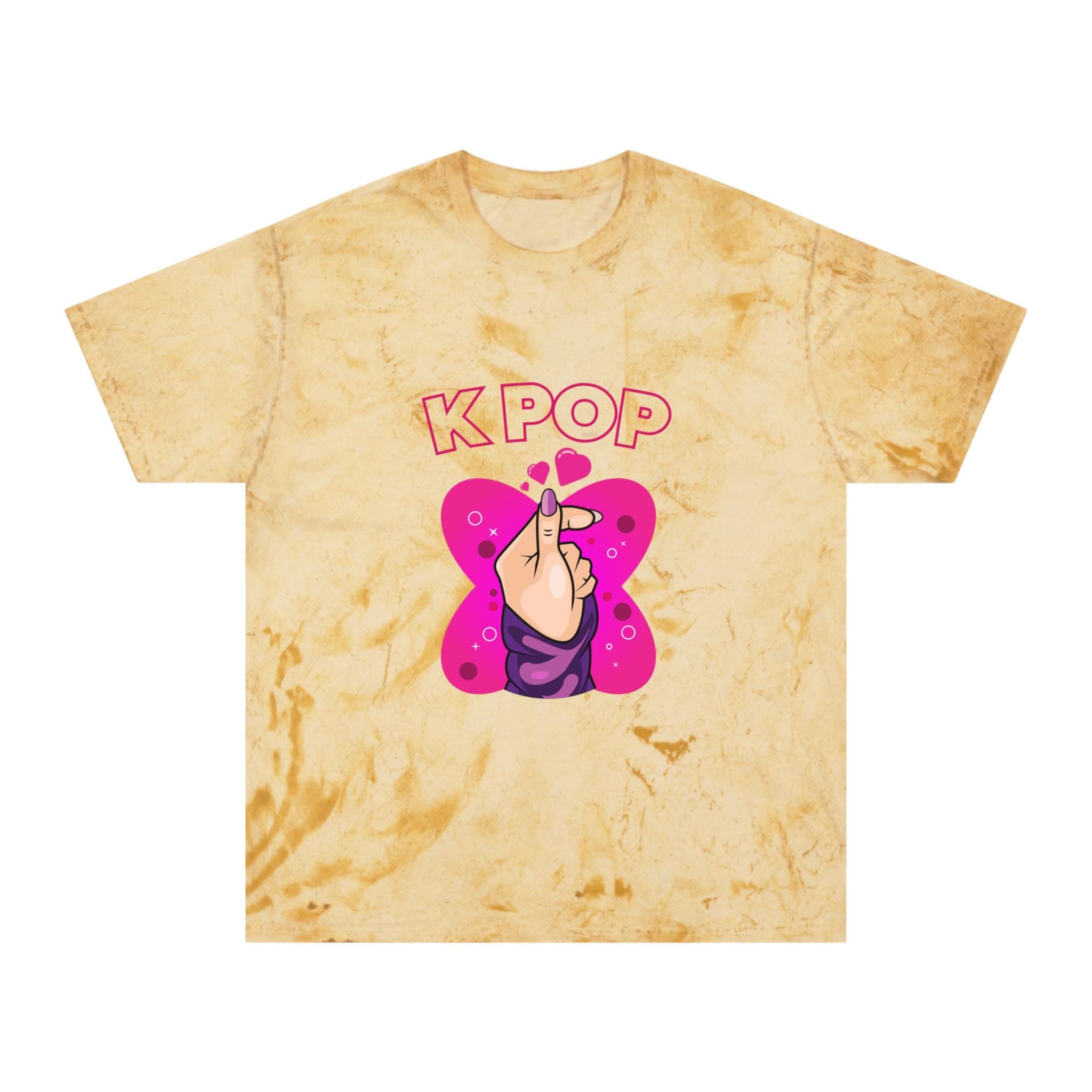 I Love K-Pop Unisex Color Blast T-Shirt, Trendy & Vibrant, Perfect for K-Pop Fans, Comfortable and Stylish Gift for Music Lovers