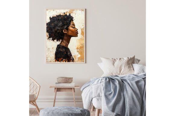 Impasto Style Painting Wall Art, Impasto Painting Printable, Textured Impasto Wall Art, Gift For Her