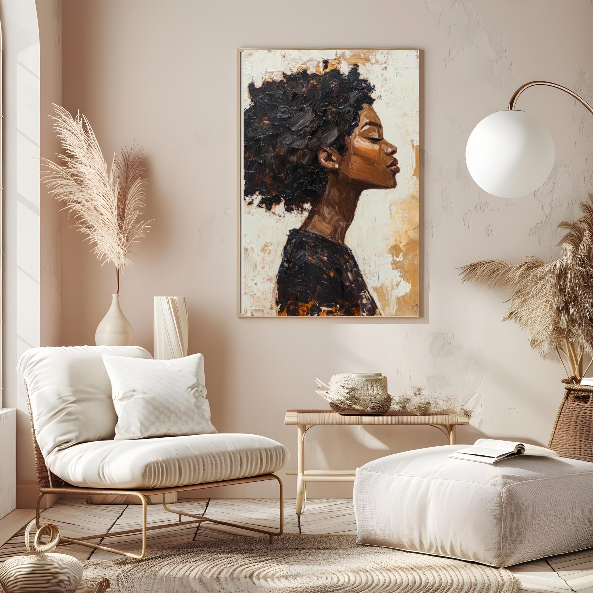 Impasto Style Painting Wall Art, Impasto Painting Printable, Textured Impasto Wall Art, Gift For Her