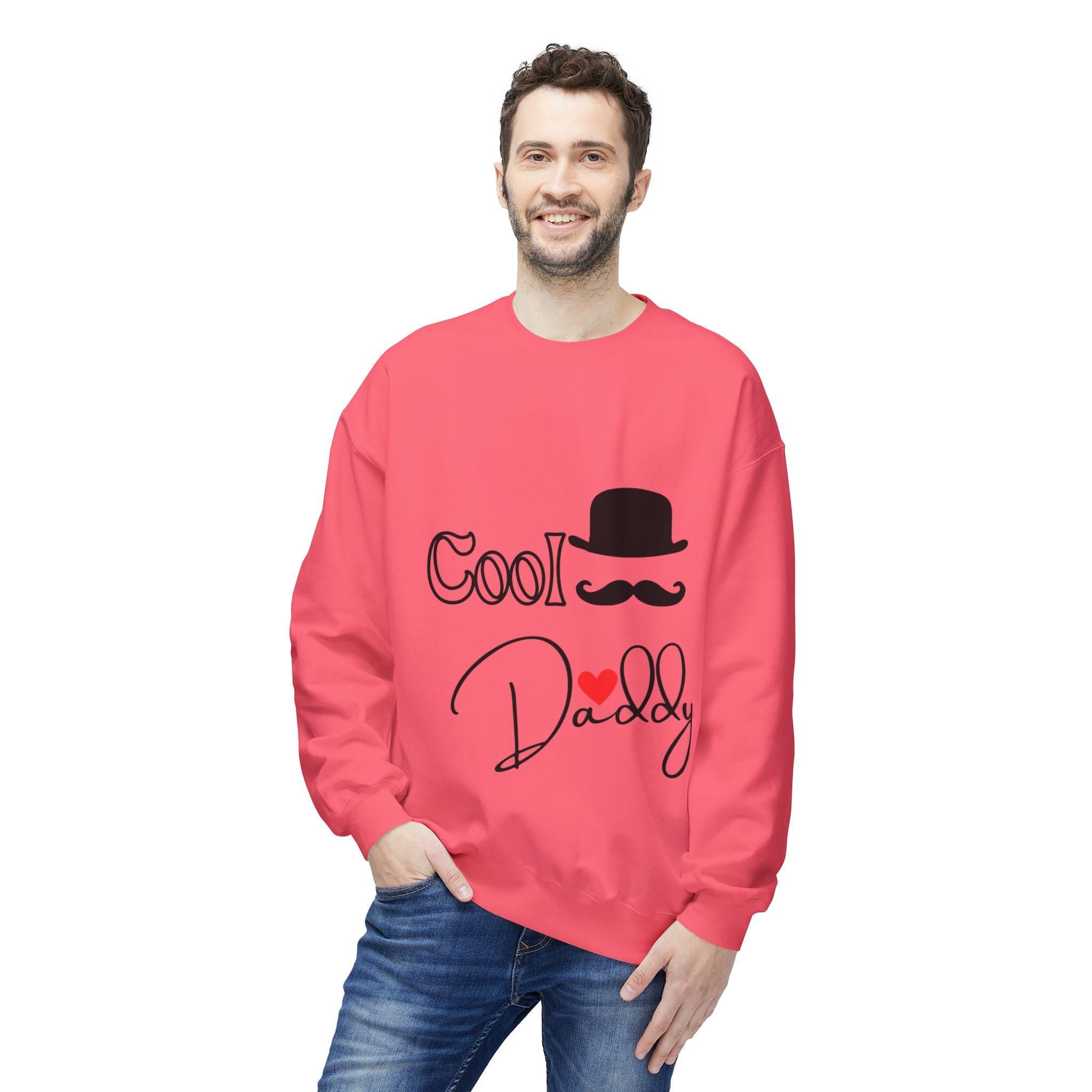 Cool Daddy Fleece Sweatshirt, Funny Dad Sweatshirt, Unisex Crewneck Sweatshirt, Gift for Father's Day, Casual Hoodie Alternative